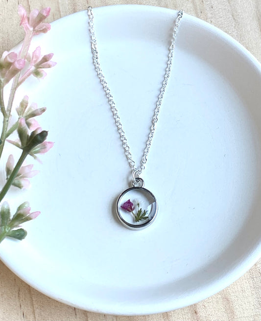 Pressed Flower Necklace - Multiple Styles Available