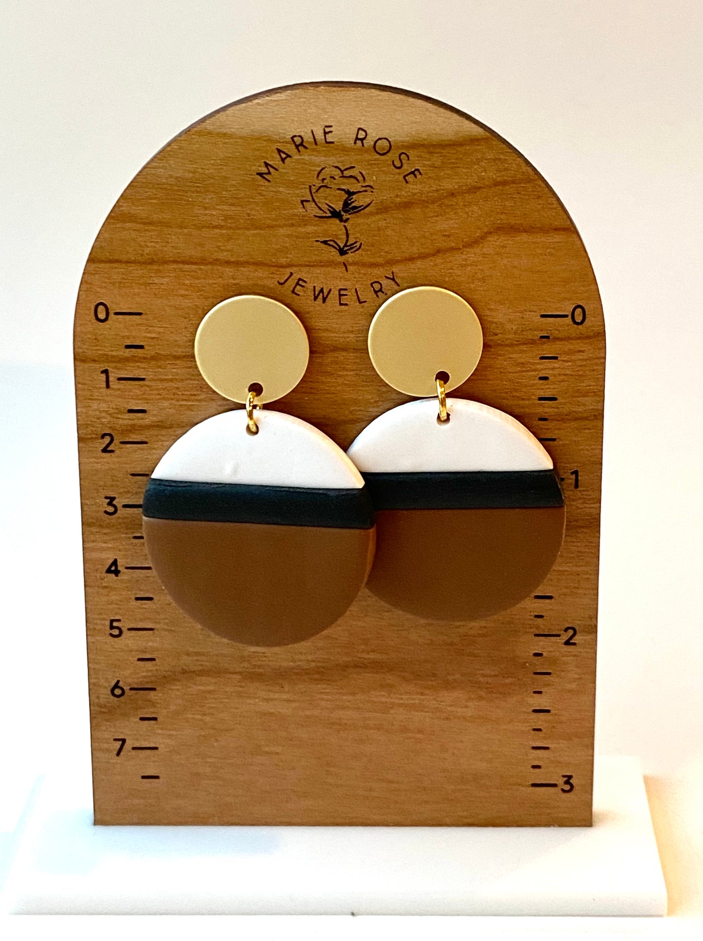 Lined Circle Dangle