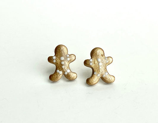 Gingerbread Man Studs