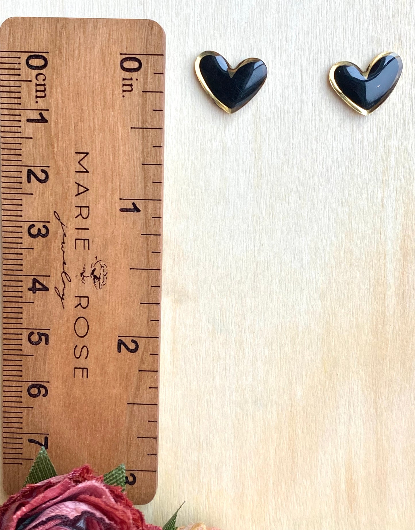 Dainty Heart Studs - Multiple Colors Available