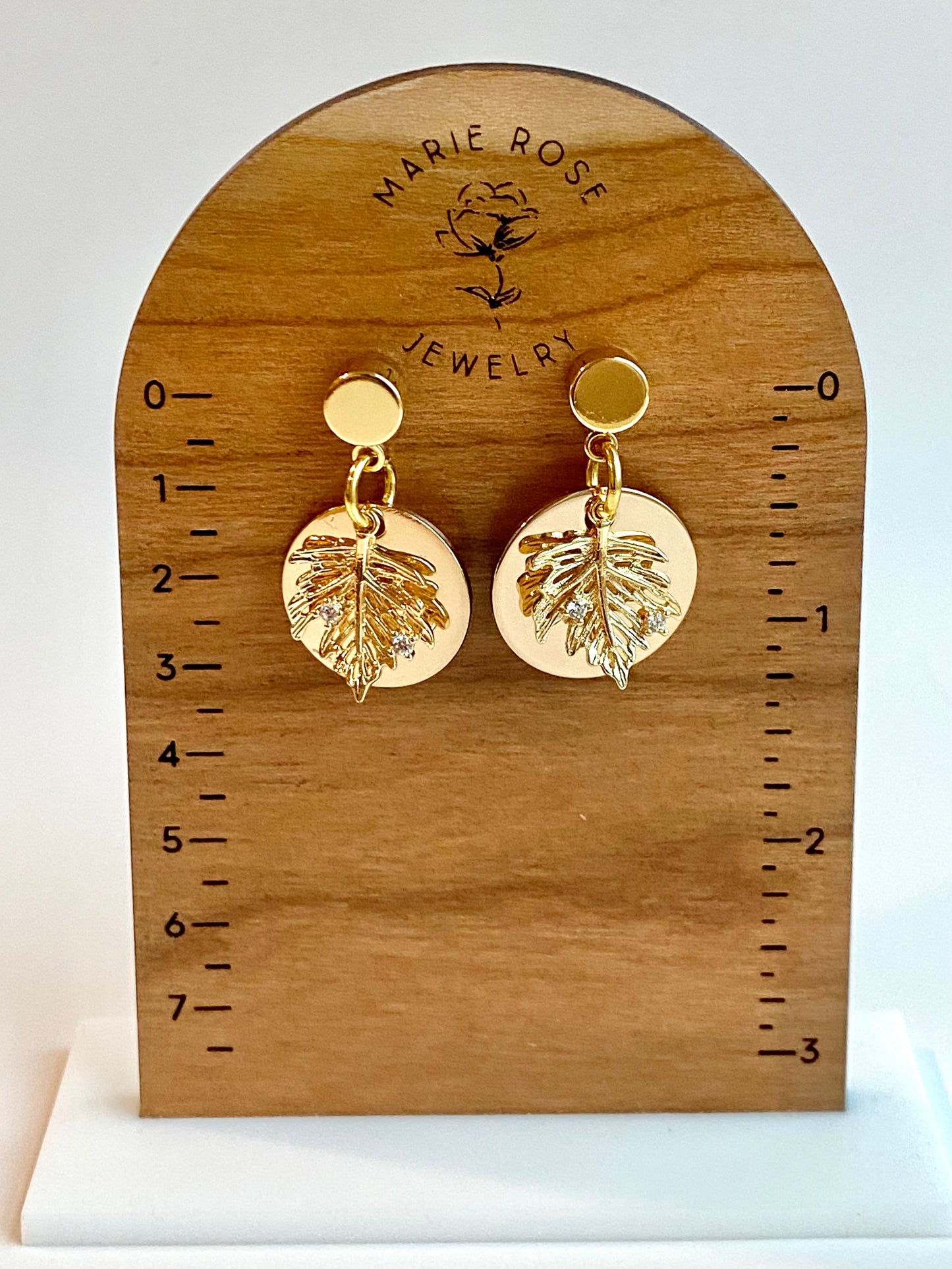 Maple Leaf Circle Dangles