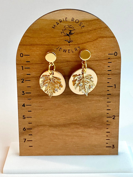 Maple Leaf Circle Dangles