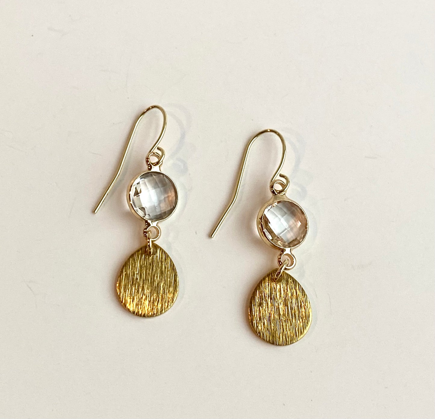 Crystal and Teardrop Dangle