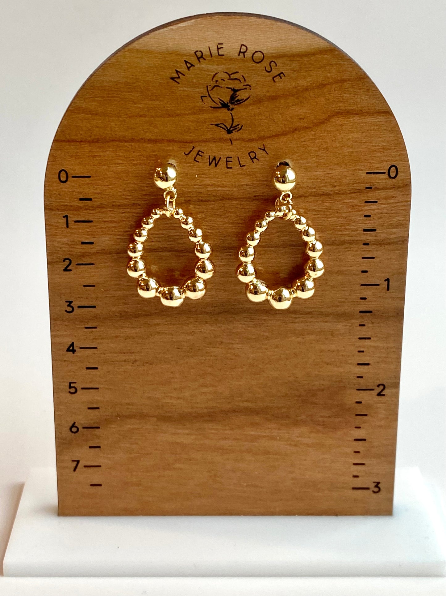 Beaded Teardrop Dangle